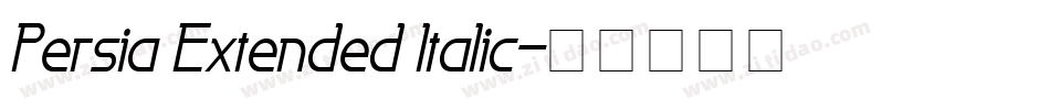 Persia Extended Italic字体转换
